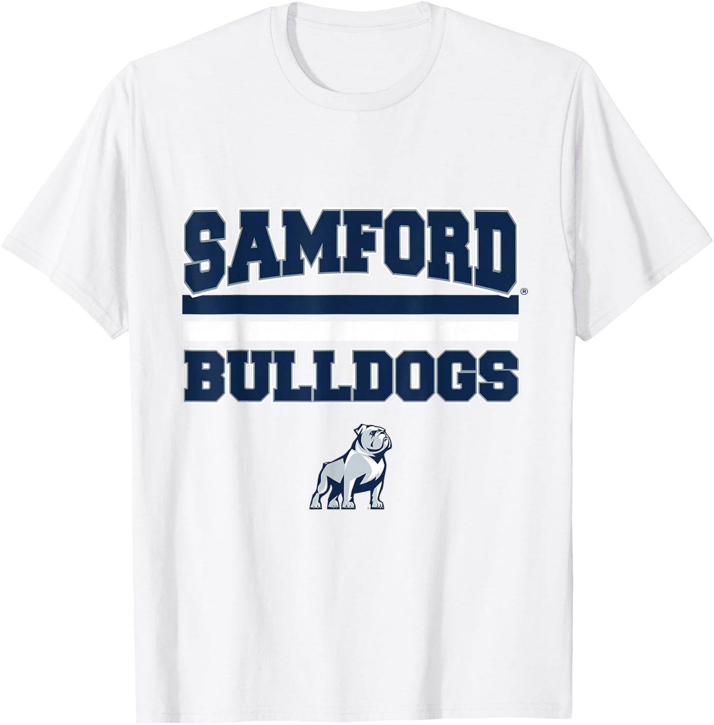 Samford Bulldogs |NCAA Official University Merch | VNPSMF301 T-Shirt - T-Shirt | White