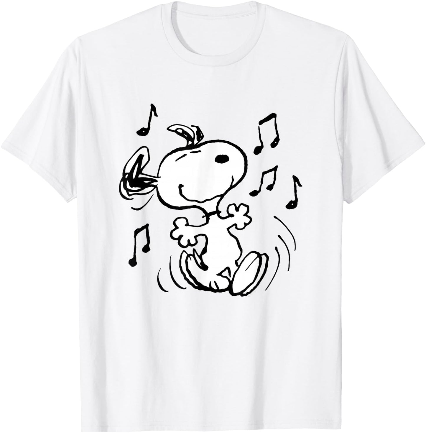 Peanuts - Snoopy Dancing , blue T-Shirt - T-Shirt | White