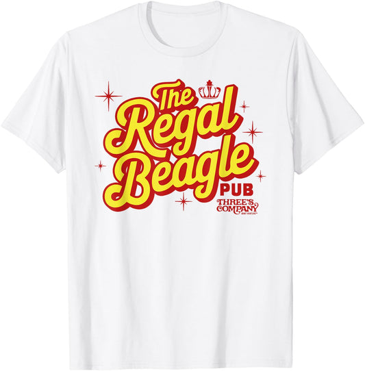 Regal Beagle Pub Retro Three's Company - Officially Licensed T-Shirt - T-Shirt | White