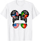 Half American Half Portuguese Girl USA Portugal Flag Patriot T-Shirt - T-Shirt | White