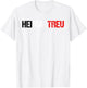 HEIMATTREU in Black / White / Red as German Lettering, gray T-Shirt - T-Shirt | White