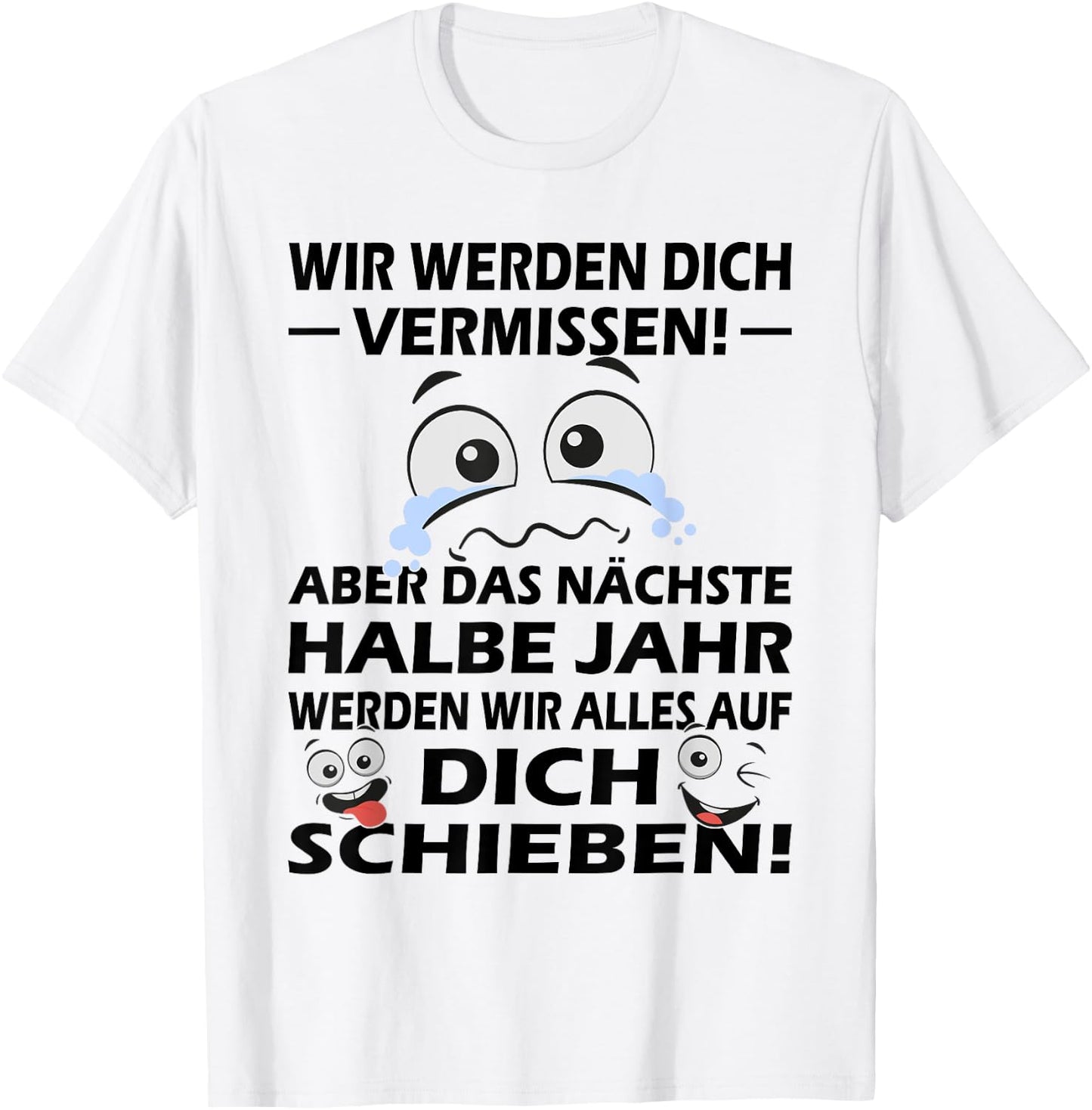 Zum Farewell | Glückwunsch zu Deiner Flucht | Employee , gray, s T-Shirt - T-Shirt | White