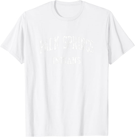 Palm Springs High School HS Palm Springs CA Vintage Sports T-Shirt - T-Shirt | White