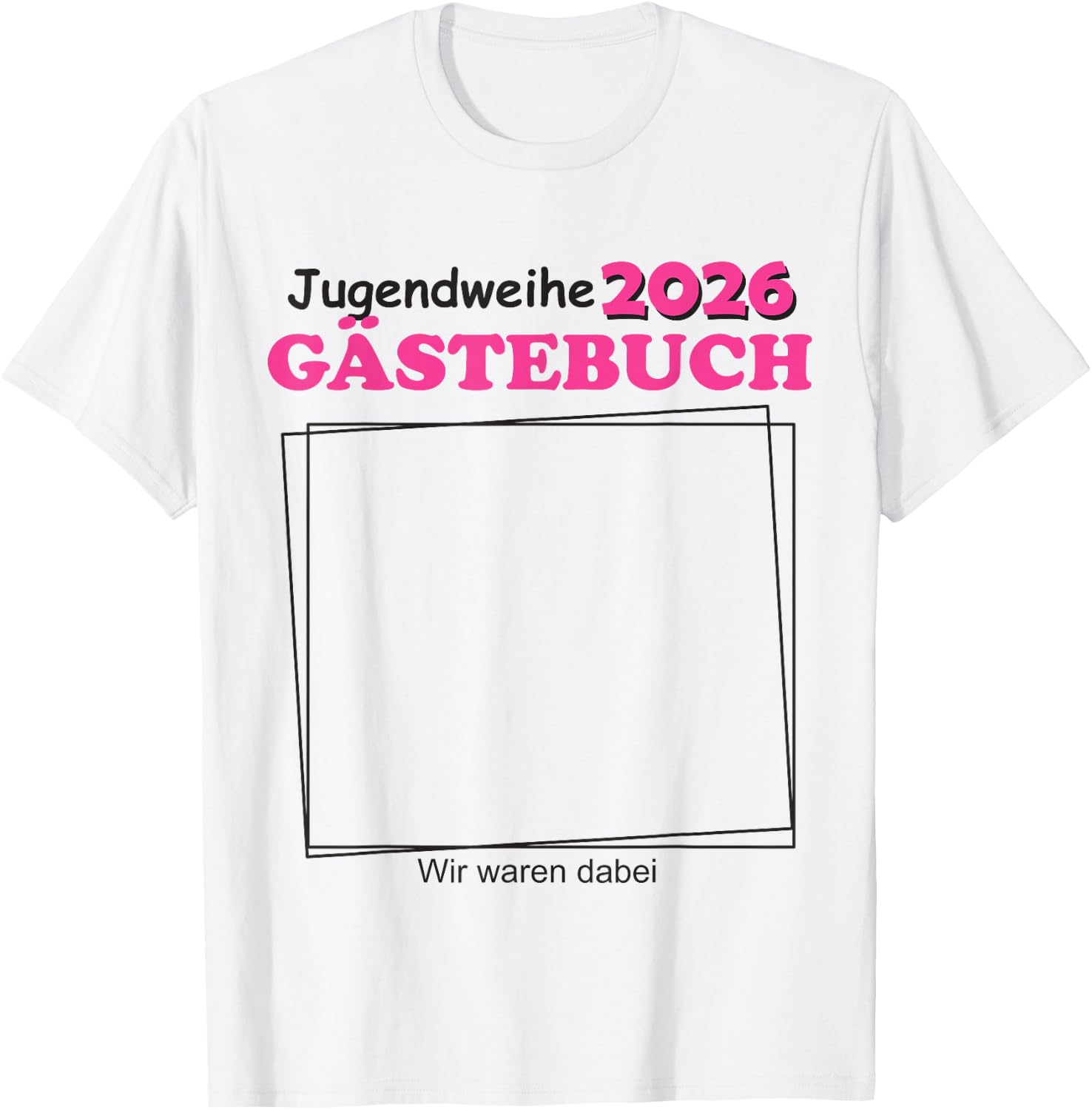 Jugendweihe 2026 Gästebuch für Jugendliche Jungen T-Shirt - T-Shirt | White