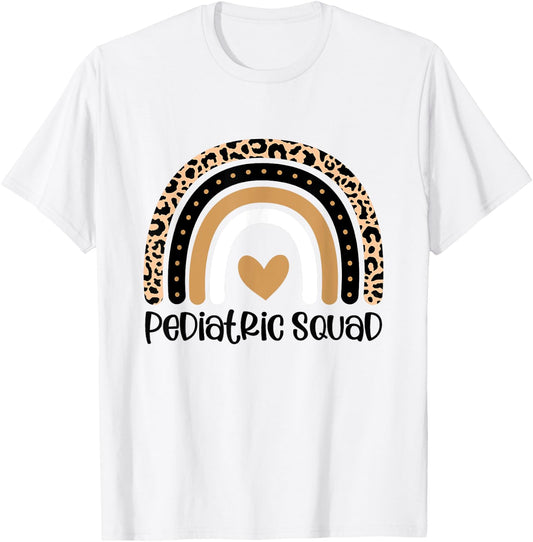 Pediatric Squad Pediatrician Squad Nurse Appreciation T-Shirt - T-Shirt | White