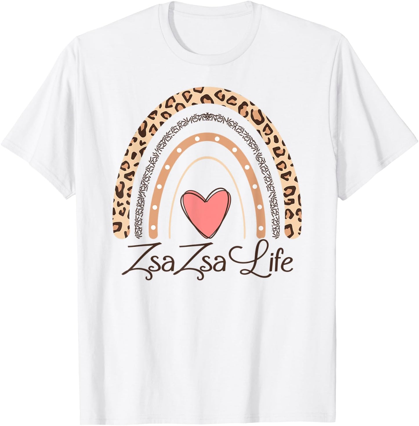 ZsaZsa Life Boho Rainbow Funny Grandma Zsa Zsa T-Shirt - T-Shirt | White