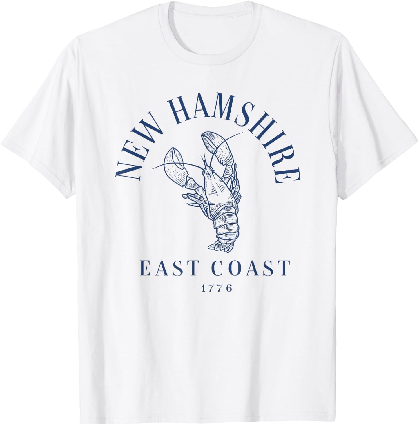 New Hampshire Lobster Vintage T-Shirt - T-Shirt | White