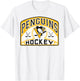Pittsburgh Penguins Glide Gray Officially Licensed T-Shirt - T-Shirt | White