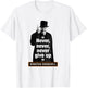 Winston Churchill – "Never, Never, Never Give Up" T-Shirt - T-Shirt | White
