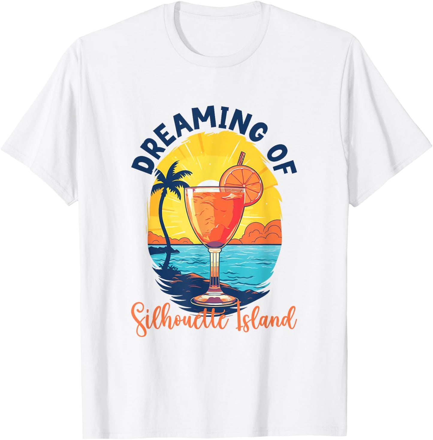 Träume von Silhouette Island T-Shirt - T-Shirt | White