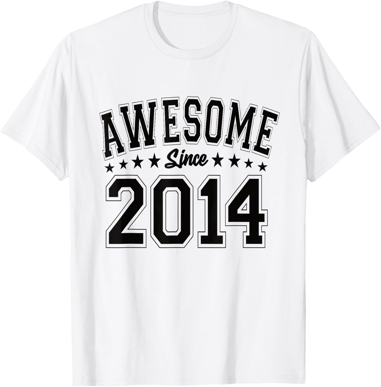 Awesome Since 2014 Birthday Awesome Vintage 2014 T-Shirt - T-Shirt | White