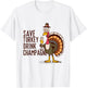 Save Turkey Drink Champagne Vegetarian Thanksgiving 2025 T-Shirt - T-Shirt | White