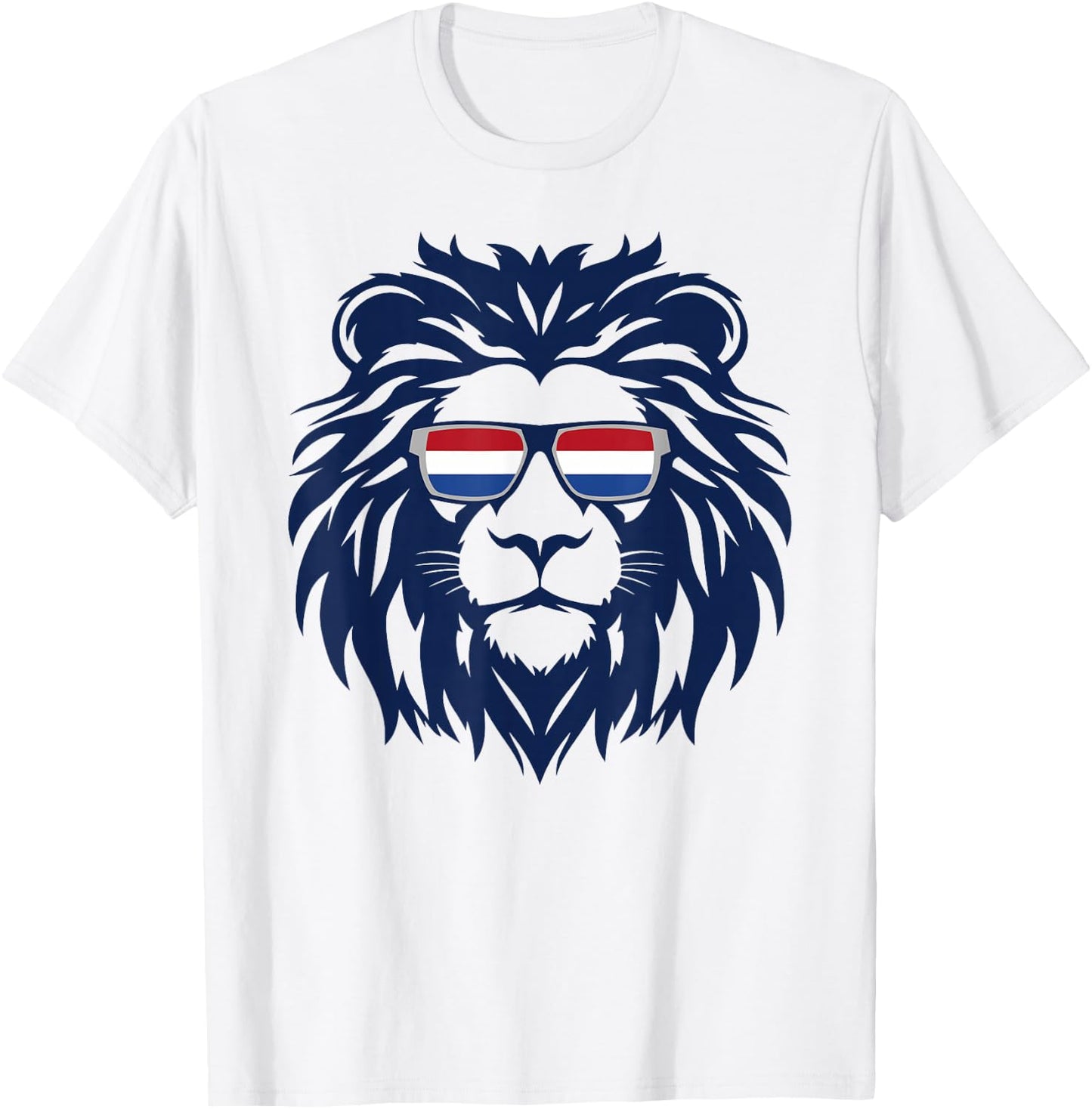 Dutch Flag Leo, Netherlands. Dutch Holland, Orange , Orange, S T-Shirt - T-Shirt | White