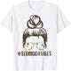 Bermuda Tropical Island Messy Bun Vibes Palm Tree Sunset T-Shirt - T-Shirt | White