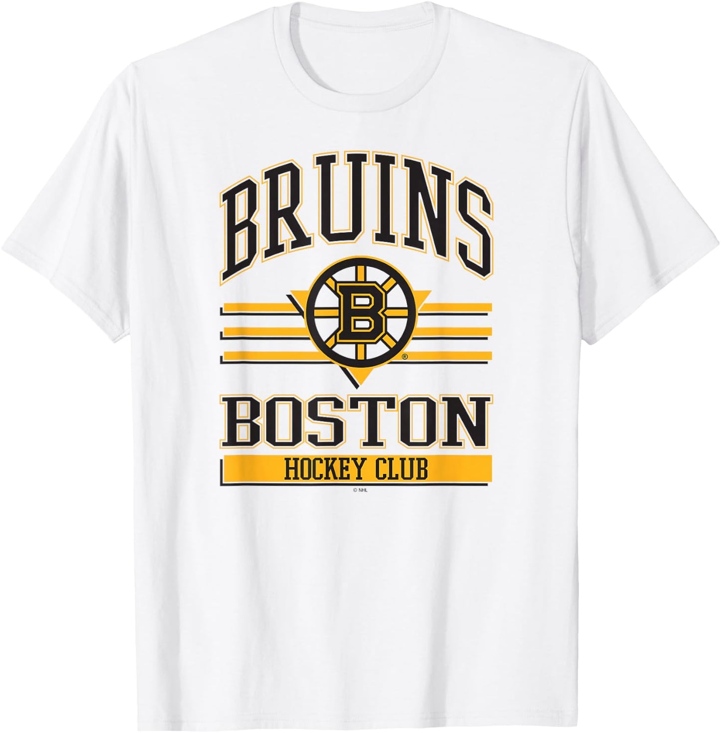 Boston Bruins Hockey Club White Officially Licensed T-Shirt - T-Shirt | White