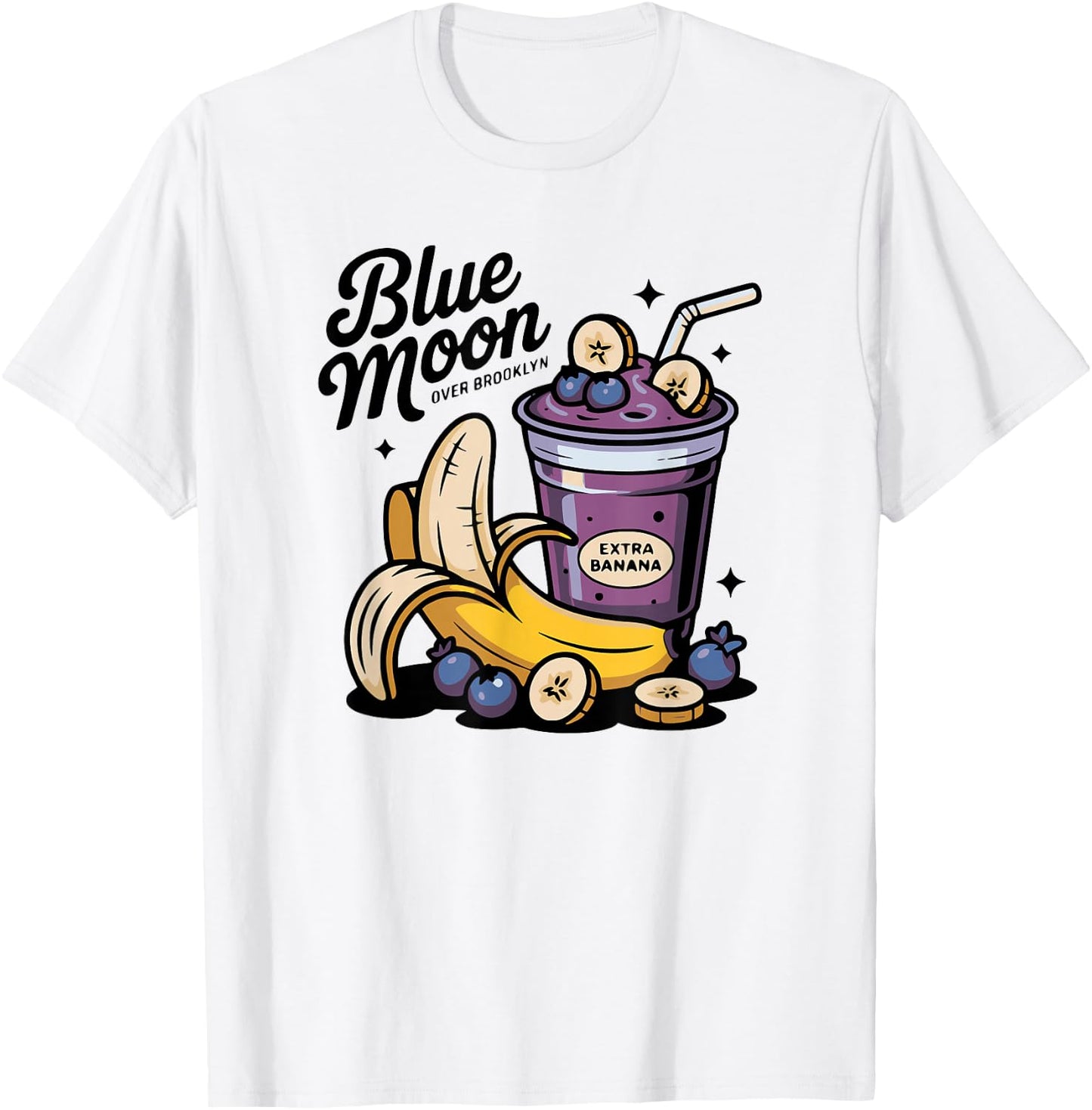 Blauer Mond in Kanada über Brooklyn Extra Banana T-Shirt - T-Shirt | White