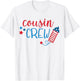 4th of July Cousin Crew Firecracker Red White Blue Kids T-Shirt - T-Shirt | White