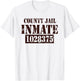 Prisoner Costume Halloween County Jail Inmate Men Women T-Shirt - T-Shirt | White