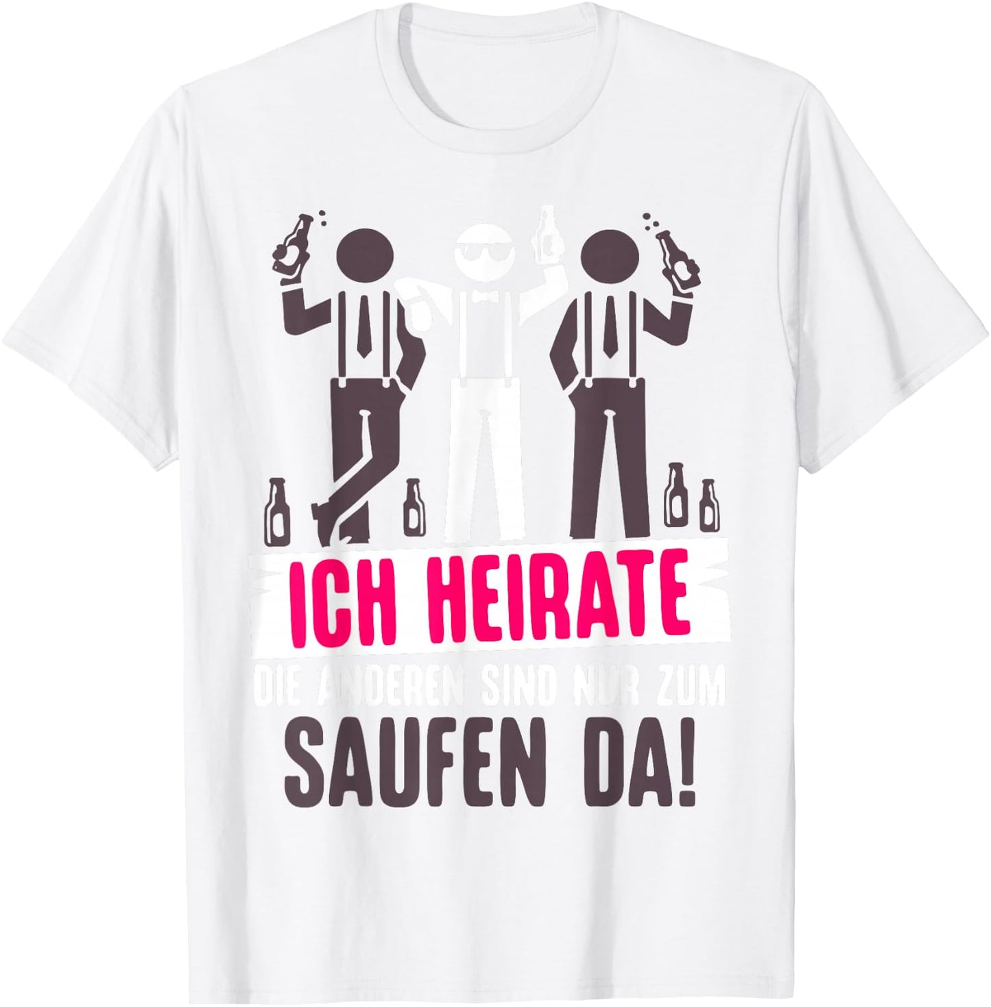 JGA Bräutigam Kostüm Poltern Junggesellenabschied T-Shirt - T-Shirt | White