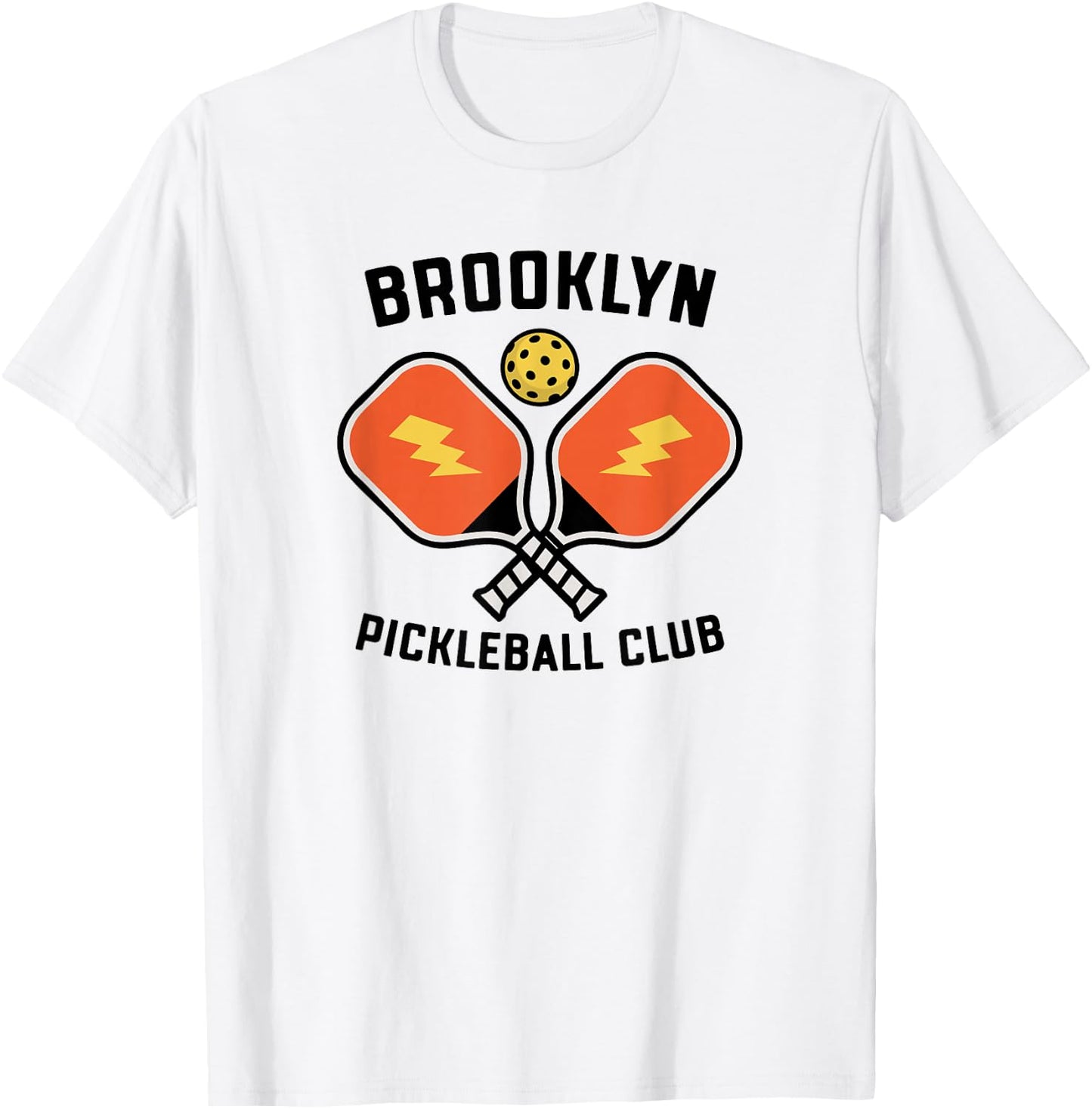 Brooklyn Pickleball Club Pickle Ball Team Retro T-Shirt - T-Shirt | White