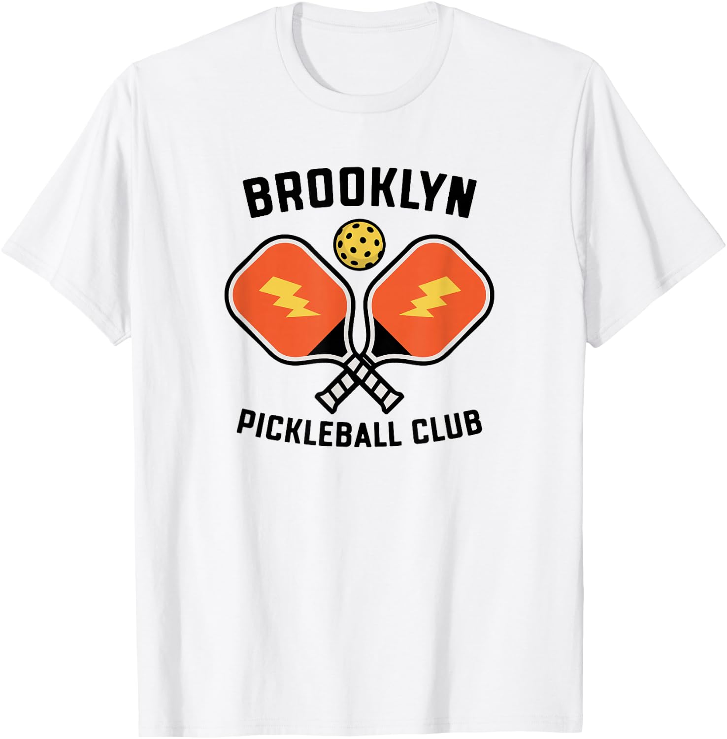 Brooklyn Pickleball Club Pickle Ball Team Retro T-Shirt - T-Shirt | White
