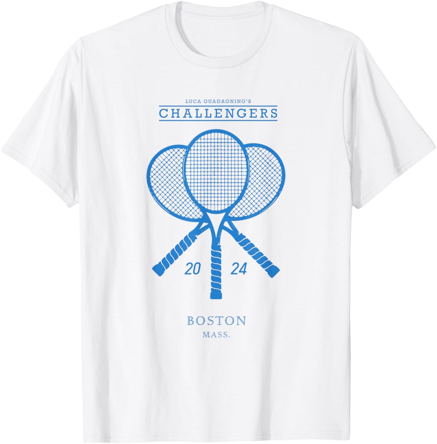 Blue Tennis Rackets - Challengers Movie T-Shirt - T-Shirt | White