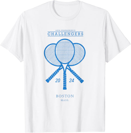 Blue Tennis Rackets - Challengers Movie T-Shirt - T-Shirt | White