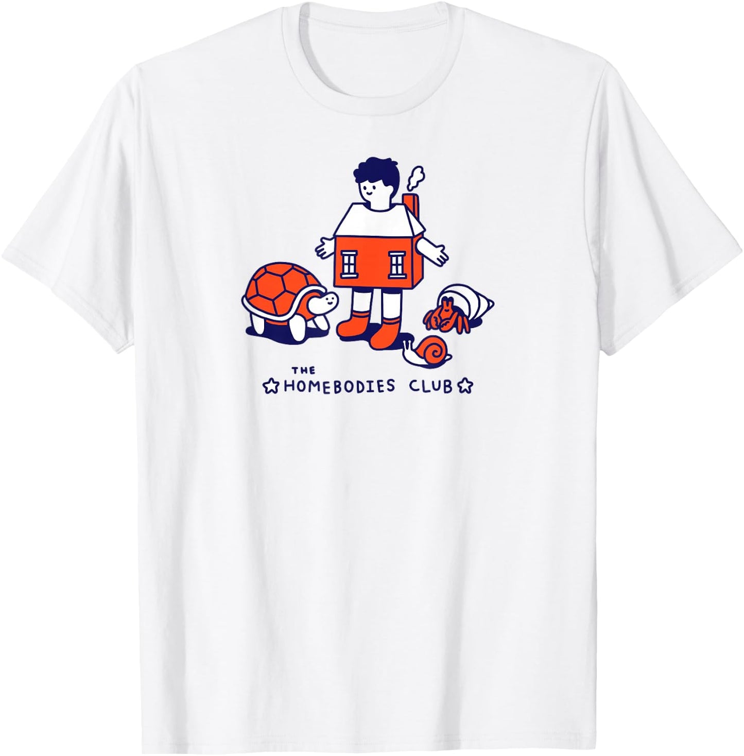 Threadless Obinsun The Homebodies Club Graphic T-Shirt - T-Shirt | White