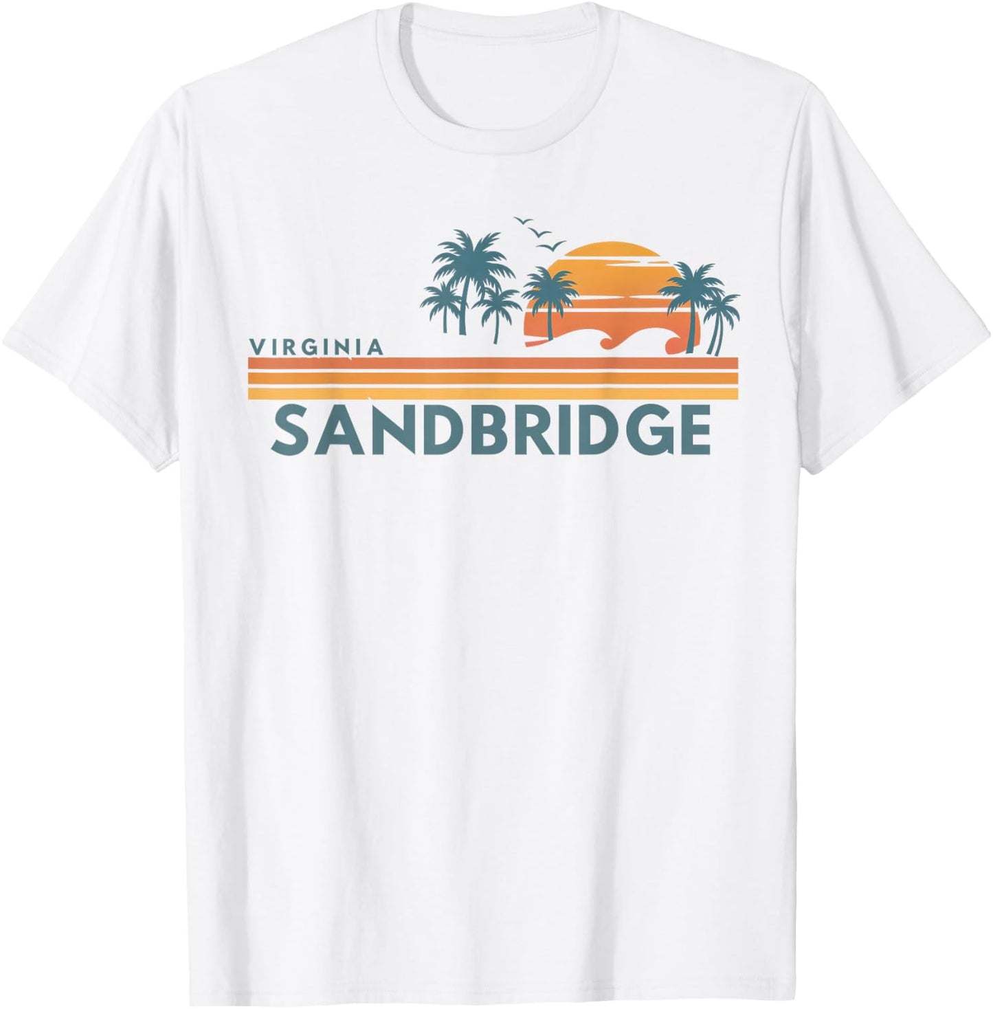 Sandbridge Beach Virginia Summer Vacation Vintage 70's T-Shirt - T-Shirt | White