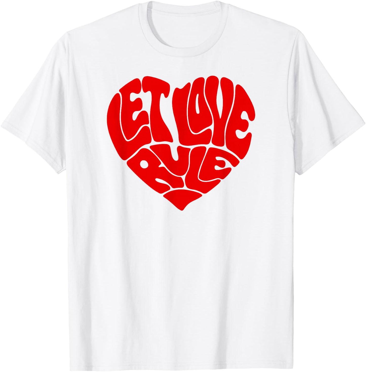 Lenny Kravitz – Let Love Rule Red Heart T-Shirt - T-Shirt | White