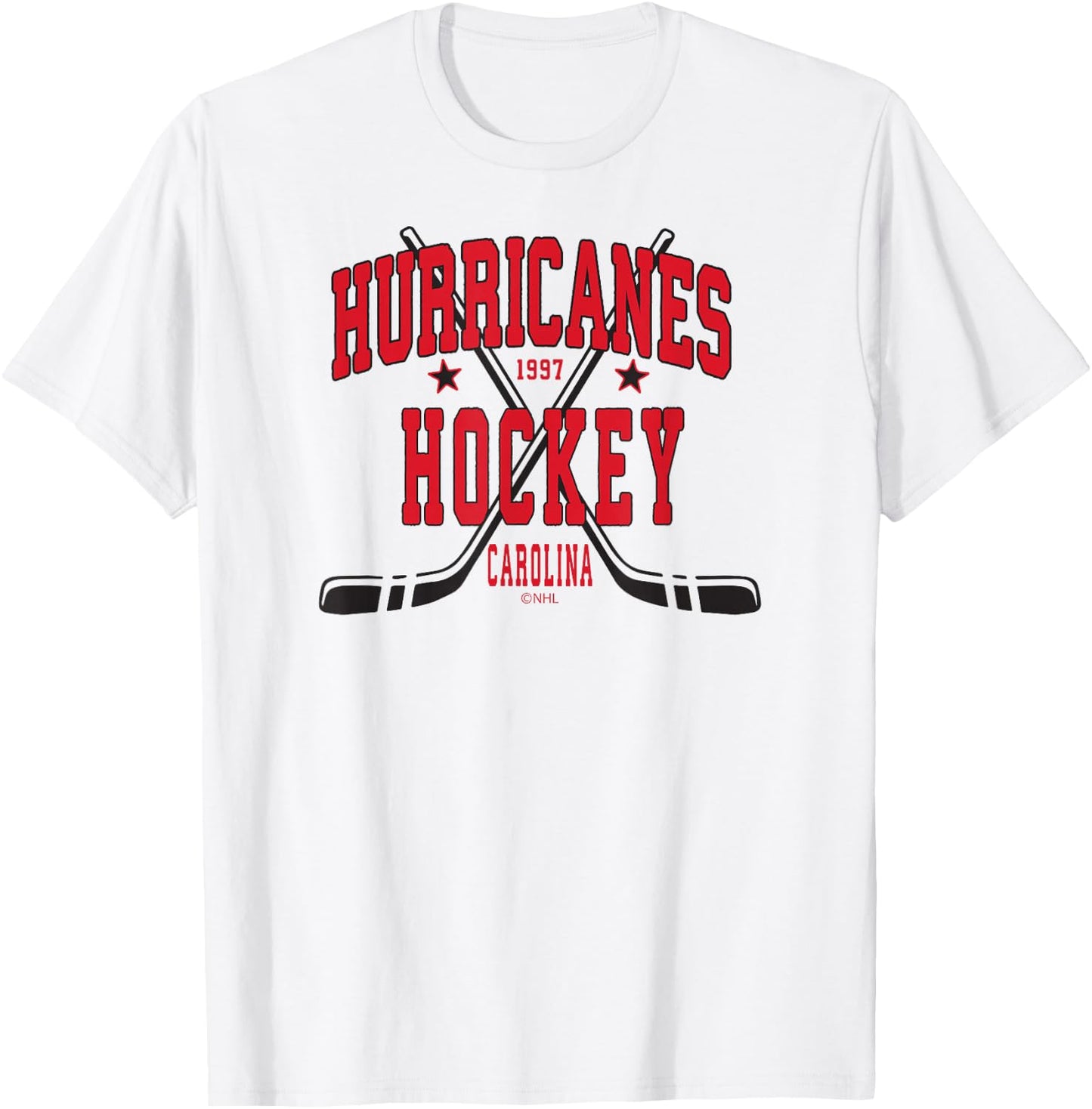 Carolina Hurricanes Stars Gray Officially Licensed T-Shirt - T-Shirt | White