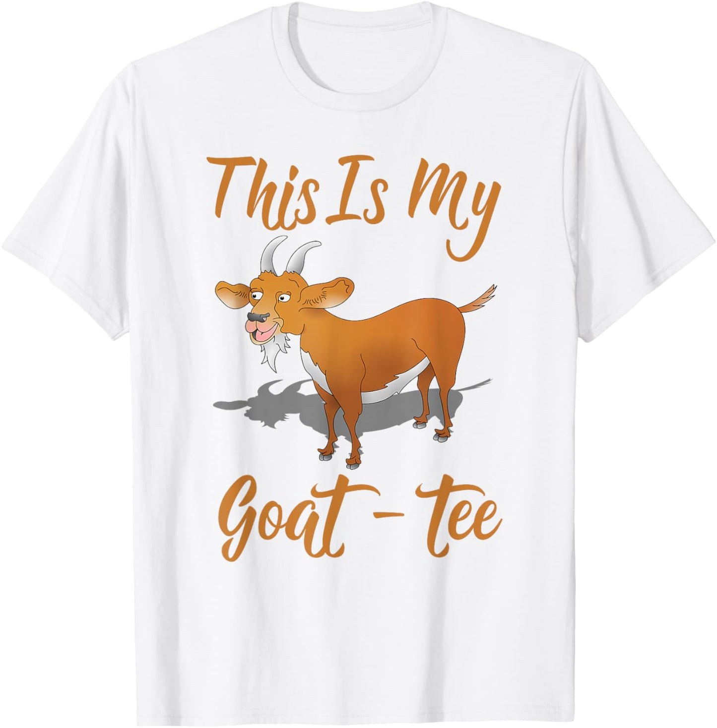 Goat Goatee Beard Funny T-Shirt - T-Shirt | White