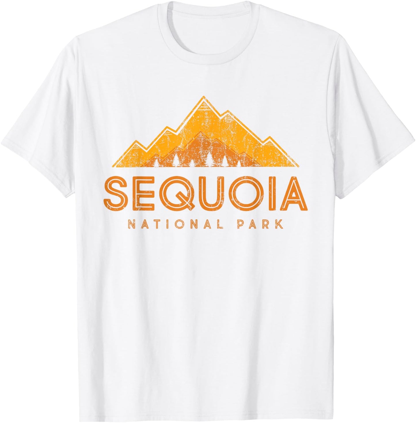 California | Kings Canyon - Vintage Sequoia National Park T-Shirt - T-Shirt | White