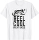 Reel Cool Great Uncle Fishing Fisherman Funny Retro T-Shirt - T-Shirt | White