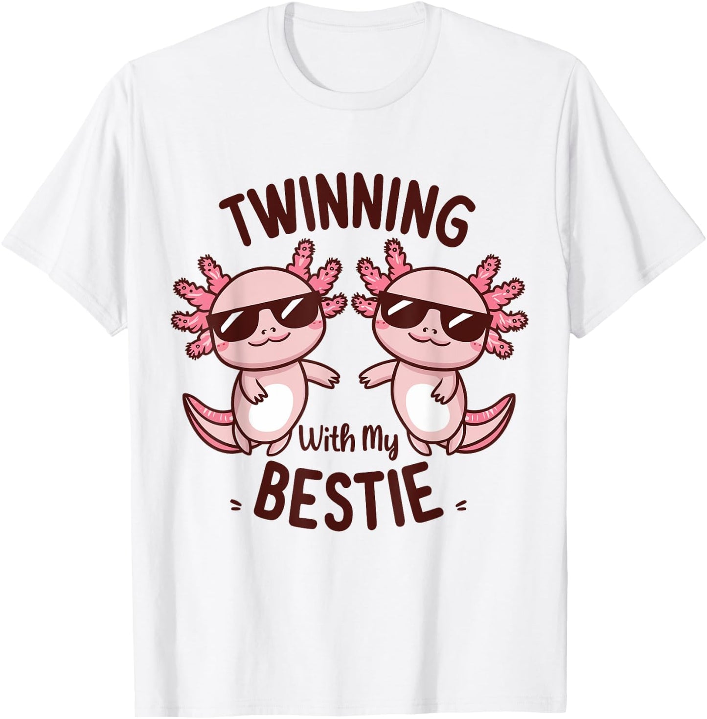 Twinning With My Bestie, Friends Spirit Week Girls Kids Day T-Shirt - T-Shirt | White