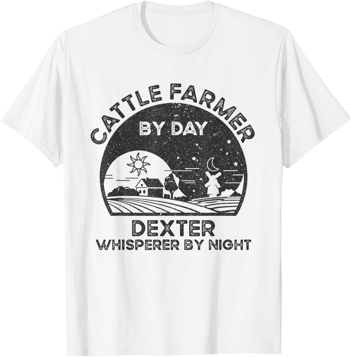 Cattle Farmer Whisperer Cow Rancher - Dexter T-Shirt - T-Shirt | White