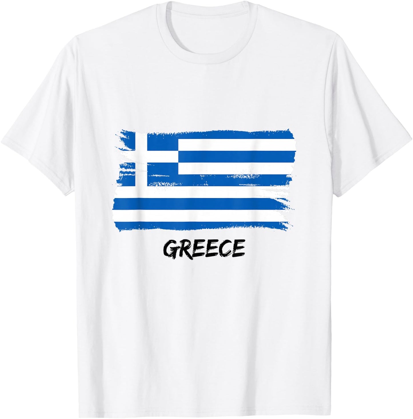 Greek Flag Greece , White T-Shirt - T-Shirt | White