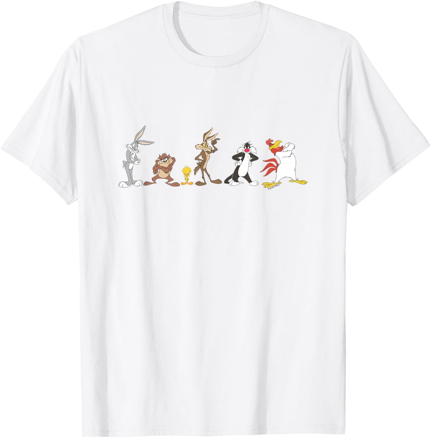 Looney Tunes Classic Characters Lineup Logo T-Shirt - T-Shirt | White