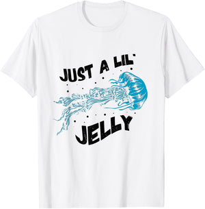Jellyfish Just A Little Jelly Marine Biology Ocean Animal T-Shirt - T-Shirt | White