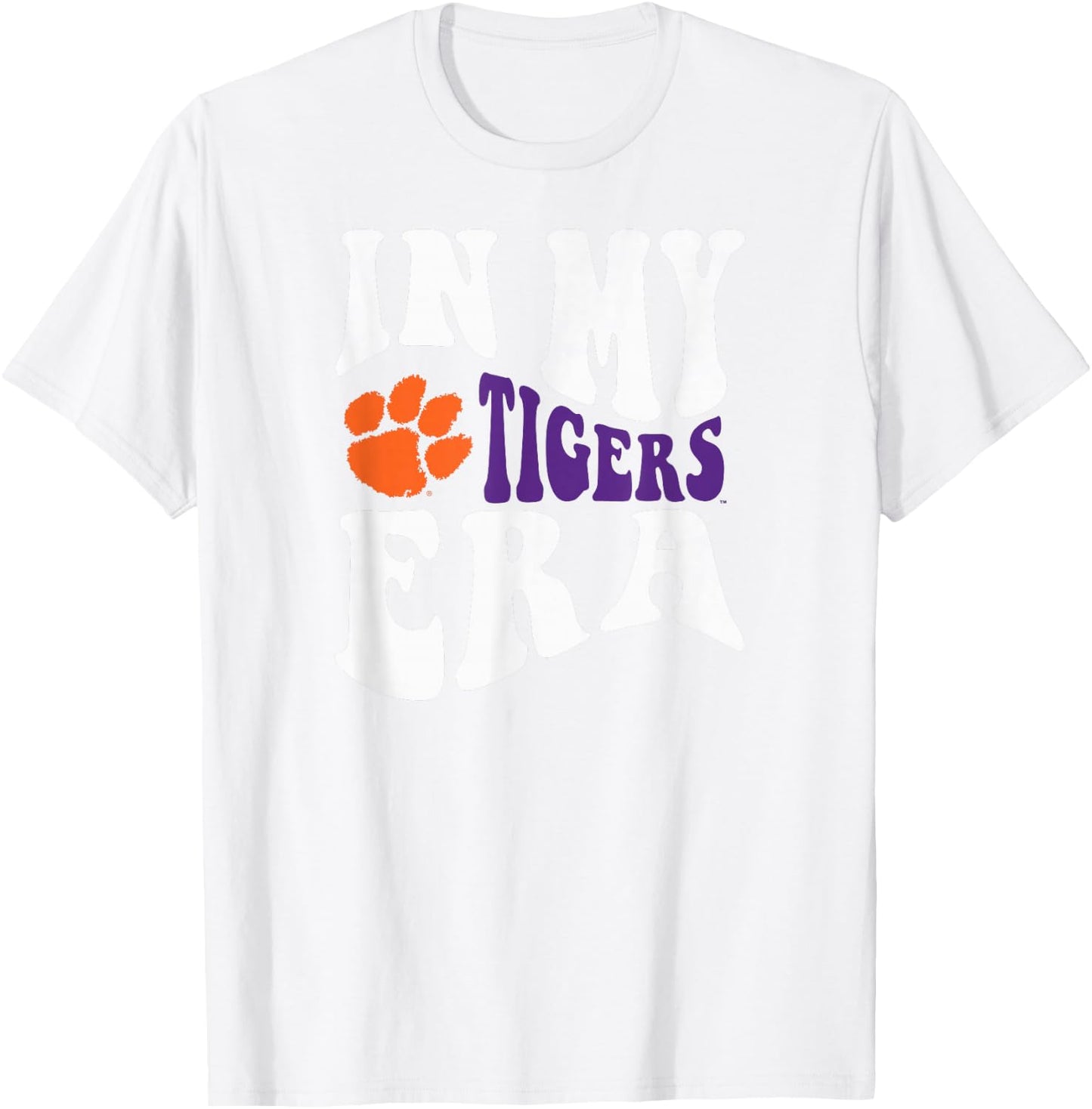 Clemson Tigers Era Gray Officially Licensed T-Shirt - T-Shirt | White
