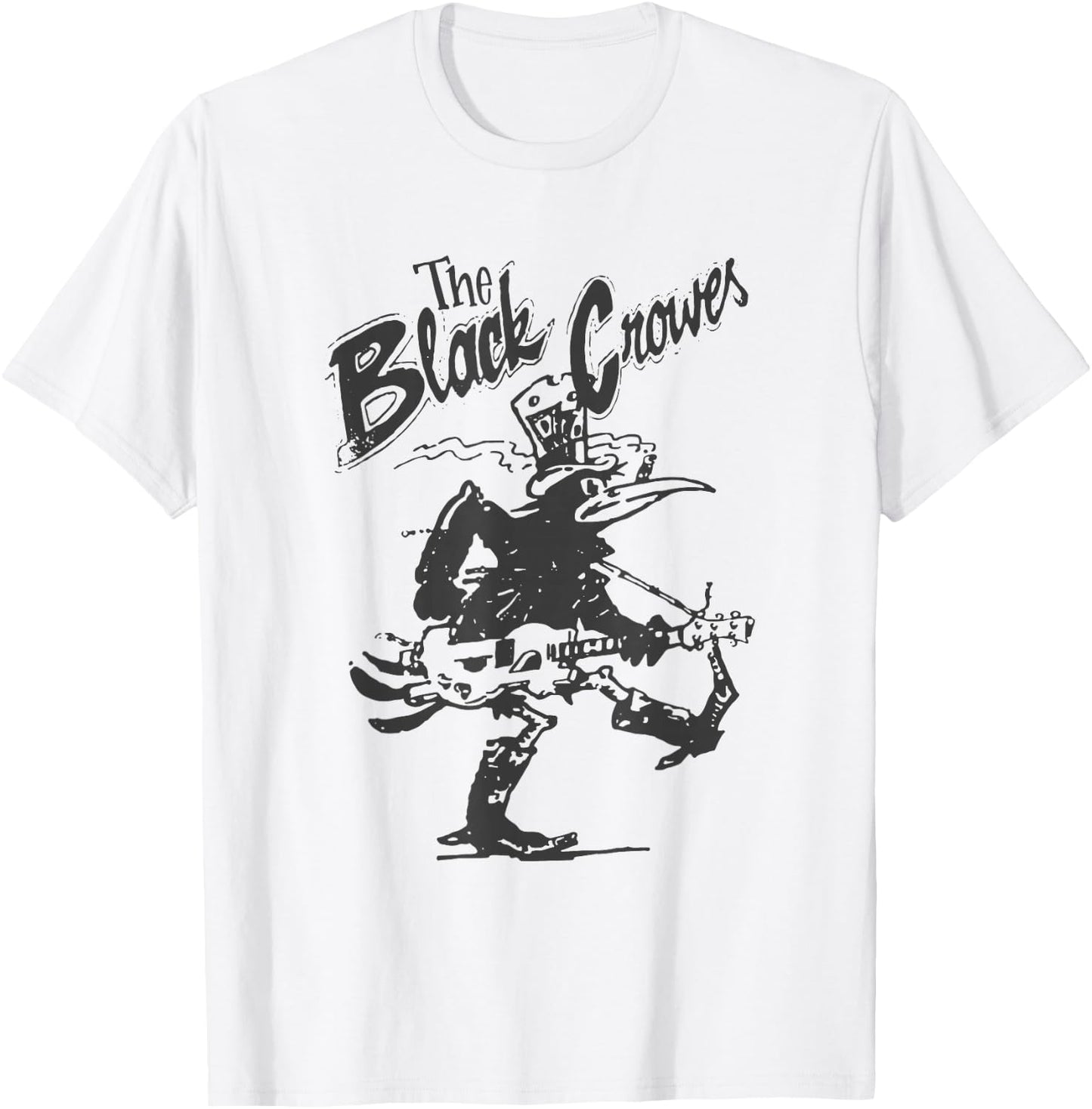 Official Black Crowes Guitar T-Shirt - T-Shirt | White