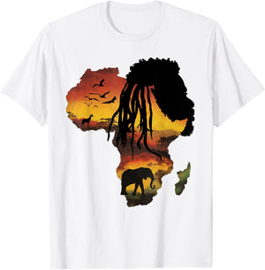Africa Is Calling I Must Go African Heritage Family Roots T-Shirt - T-Shirt | White