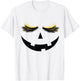 Halloween Pumpkin Beautiful Eyelashes Jack o Lantern Women T-Shirt - T-Shirt | White
