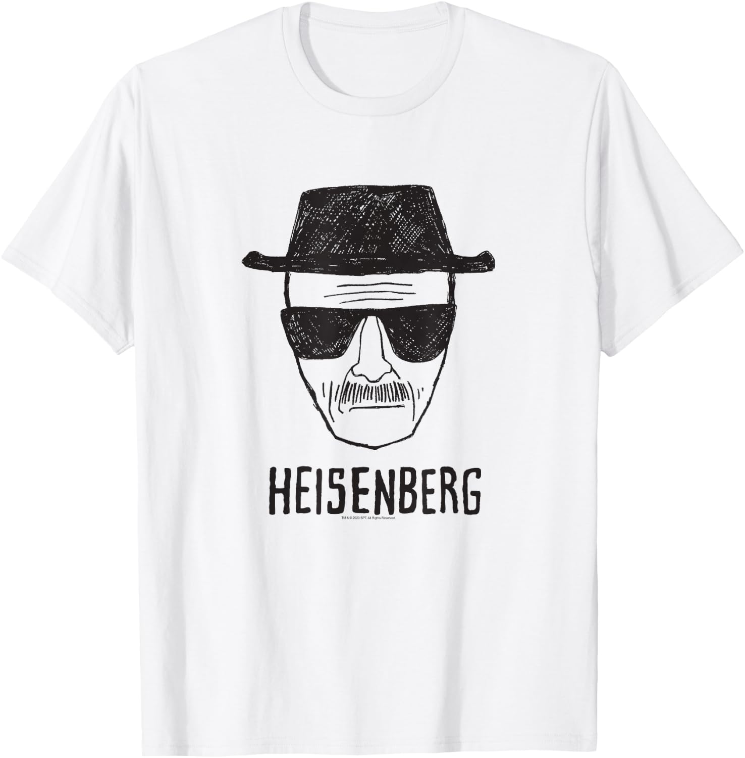 Breaking Bad Heisenberg Sketch T-Shirt - T-Shirt | White