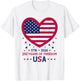 250th Anniversary 1776-2026 USA Heart 250 Years of Freedom T-Shirt - T-Shirt | White