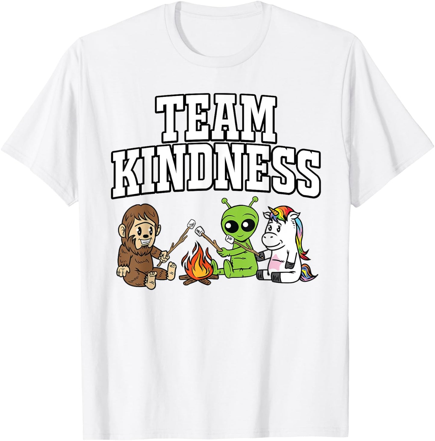 Team Kindness Shirt - Alien Unicorn Teacher Gifts Women Kids T-Shirt - T-Shirt | White