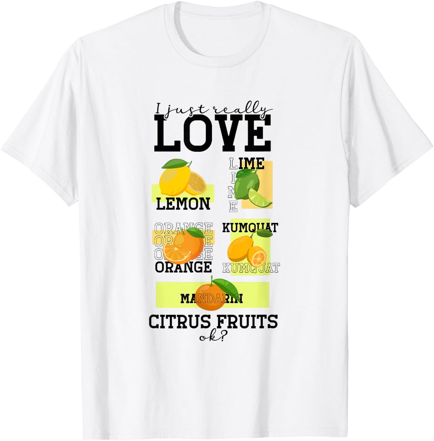 Citrus , white, S T-Shirt - T-Shirt | White