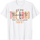Vintage Give Thanks To The Lord For He Is Good Thanksgiving T-Shirt - T-Shirt | White