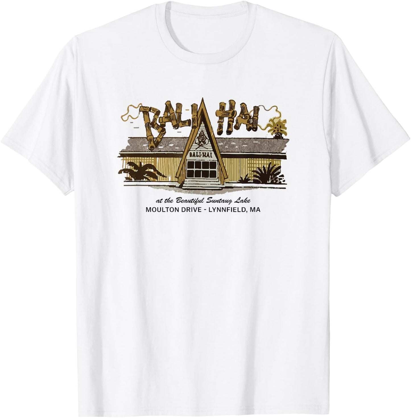 Bali Hai Retro Tiki Lounge Hipster Vintage Men's Graphic T-Shirt - T-Shirt | White