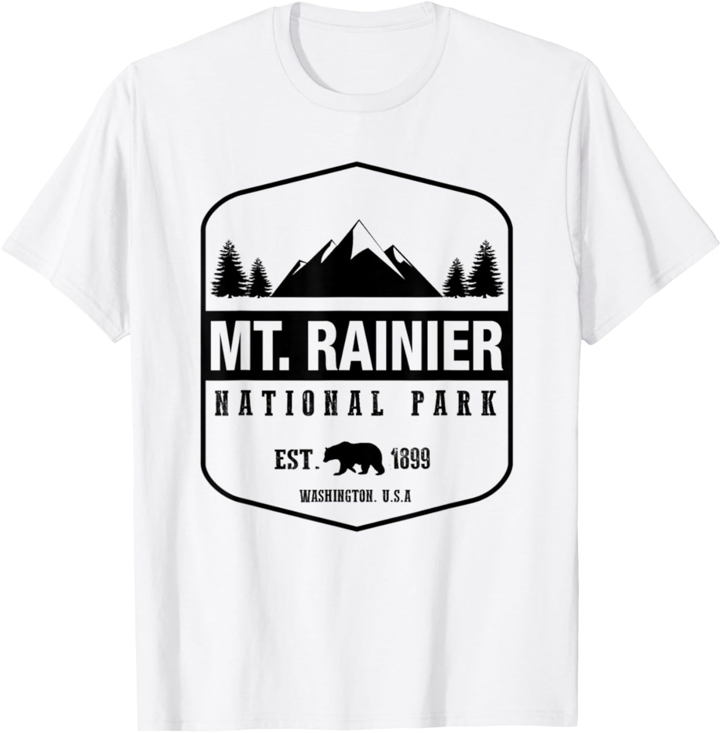 Mt. Rainier National Park Love Hiking Wanderlust T-Shirt - T-Shirt | White